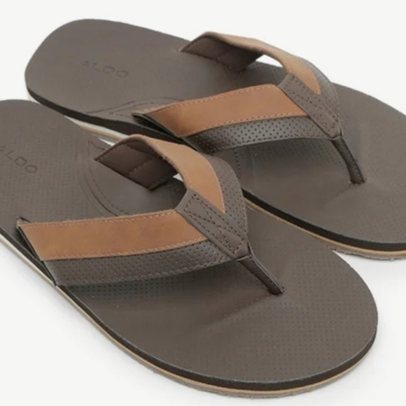 ALDO Men’s sandals, mynytho, Size 9. NEW With Box. Brown - Picture 8 of 11